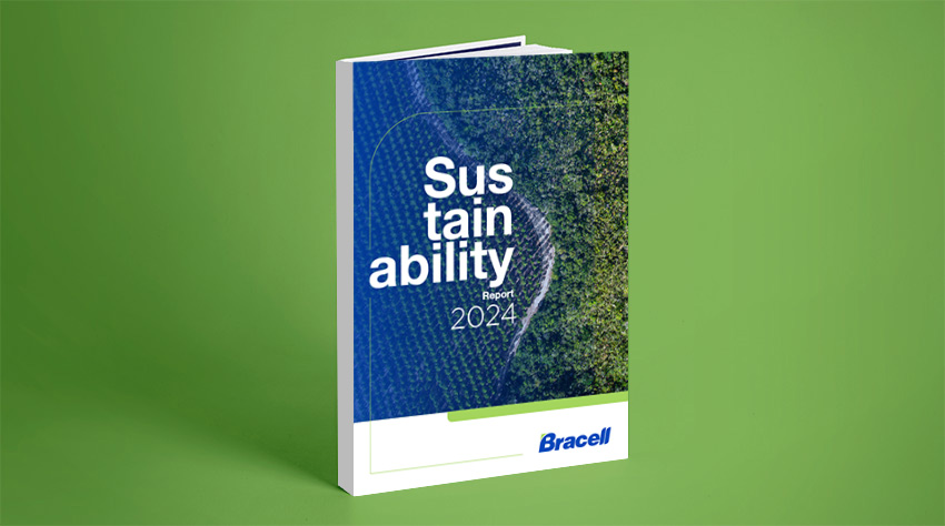 mockup Bracell Sustainability Report 2024